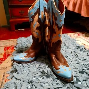 Brown/Blue Resistor Ranch Boots